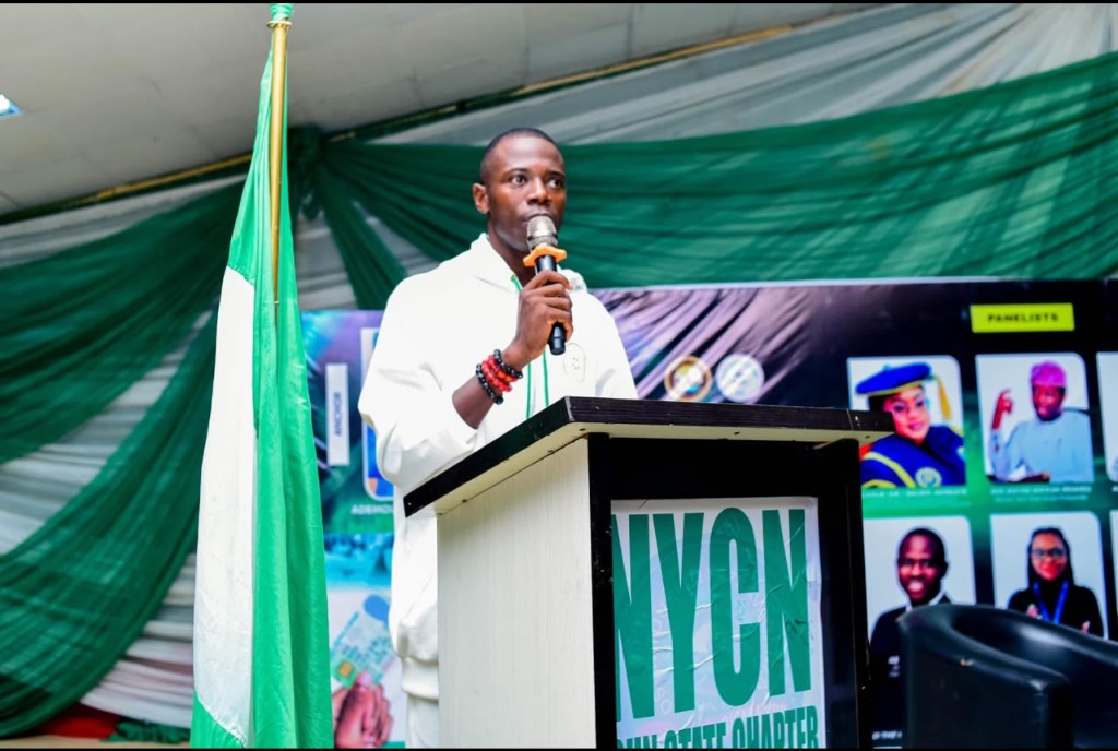 Akinbode Olakolupo Oluwasegun (OmoAkin) delivering the 2025 International Youth Day Address